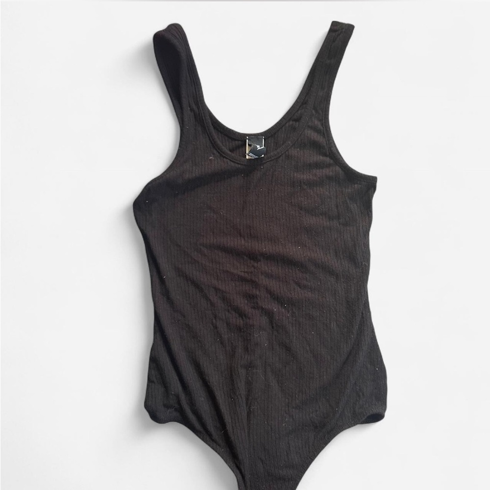 Windsor Black Fitted Sleeveless Bodysuit